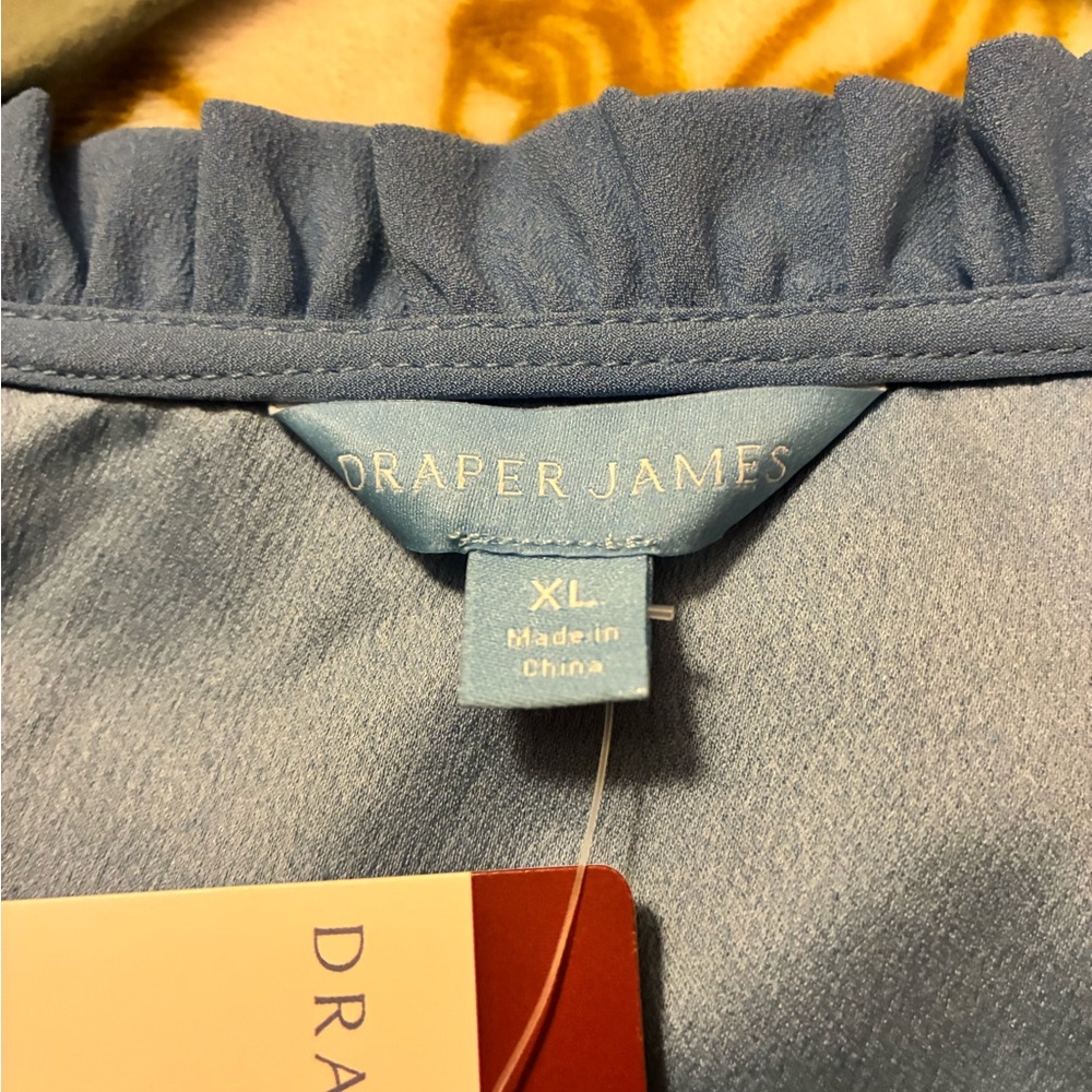 Draper James Ladies Double Tiered V- Neck Mini Dress - Picture 10 of 11